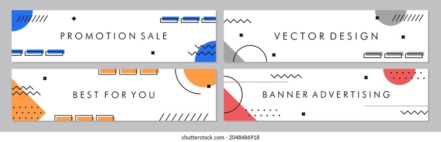 Sale banner template collection for promotion sale. Editable banner for social media post, website and internet ads.