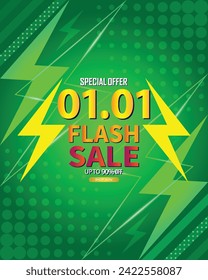Sale banner template design 1.1 . 01.01 SPECIAL OFFER, FLASH SALE, MEGA SALE