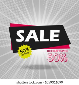 Sale banner template design