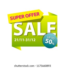 Sale banner template design