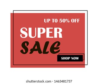Sale banner template design. - Shutterstock ID 1463481737