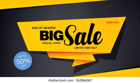 sale banner template design - Shutterstock ID 362866067