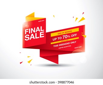 sale banner template design