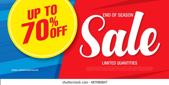 Sale banner template design