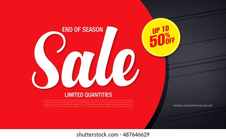 Sale banner template design