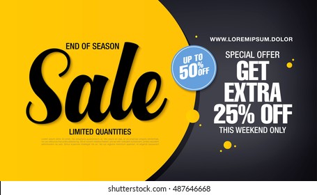 Sale banner template design