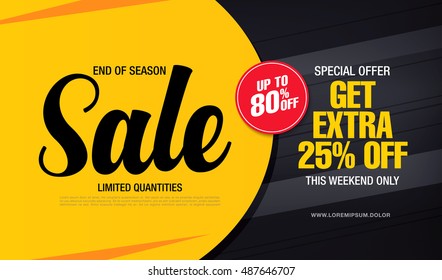 Sale banner template design