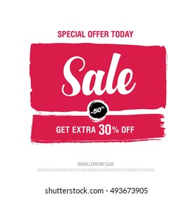 Sale banner template design
