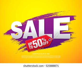 sale banner template design