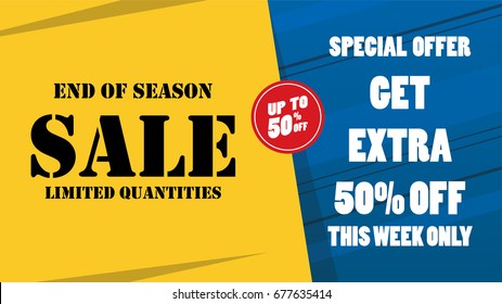 Sale banner template design