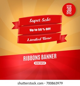sale banner template design