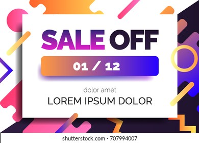 Sale banner template design