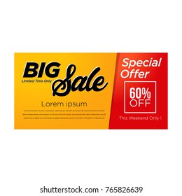 Sale banner template design