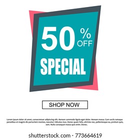 Sale banner template design.