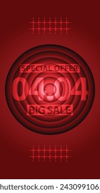 Sale banner template design 4.4 . 04.04 SPECIAL OFFER, BIG SALE, MEGA SALE