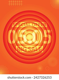 Sale banner template design 5.5 . 05.05 SPECIAL OFFER, BIG SALE, MEGA SALE