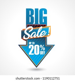 Sale banner template design background
