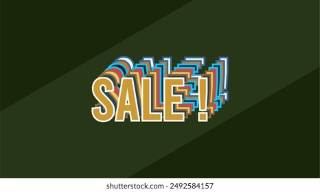 Sale banner template design background for market.