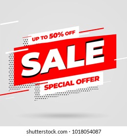 Sale banner template design, Big sale special offer. Vector illustration.