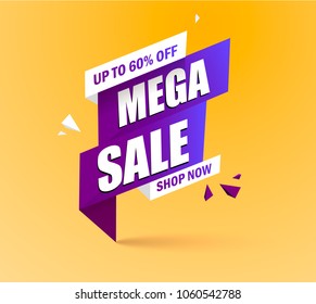 Sale banner template design, Big sale special offer. end of season special offer banner. vector illustration. esp 10