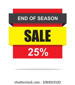 Sale banner template design, Big sale special offer. end of season special offer banner. vector illustration.