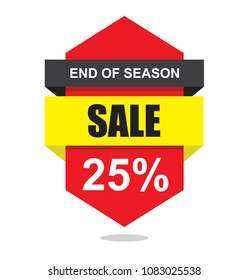 Sale banner template design, Big sale special offer. end of season special offer banner. vector illustration.
