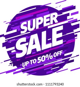 Sale banner template design, Big sale special offer. Vector illustration.