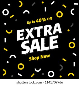 Sale banner template design, Big sale special offer. End of season special offer banner. vector illustration.