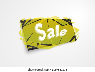 Sale banner template design, Big sale special offer.Vector Banner with explosion effect. Off discount sticker