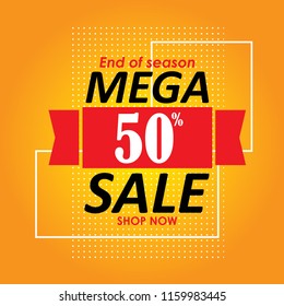 Sale banner template design, Big sale special offer. Vector illustration. sale flyer.