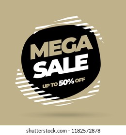 Sale banner template design, Big sale special offer. End of season. Vector illustration.