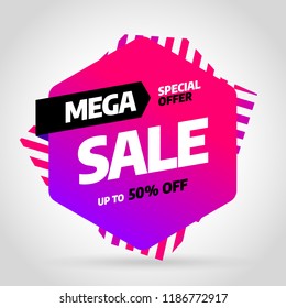 Sale banner template design, Big sale special offer. End of season. Vector illustration. Sale banner template design, Big sale special offer. End of season. Vector illustration.