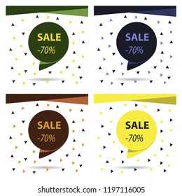 Sale banner template design, Big sale special offer. end of season special offer banner. vector illustration.