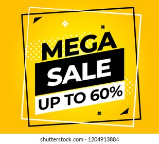 Sale banner template design, Big sale special offer. end of season special offer banner. vector illustration.