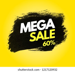 Sale banner template design, Big sale special offer. Vector illustration.