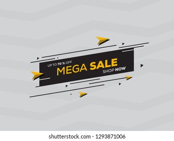 Sale banner template design for big sale special offer design. End of season special offer banner vector illustration