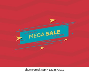 Sale banner template design for big sale special offer design. End of season special offer banner vector illustration