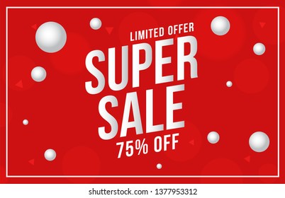 Sale banner template design, Big sale special offer. 