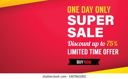 Sale banner template design, Big sale special offer. 