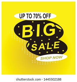 Sale banner template design, Big sale special offer. end of season special offer banner. vector illustration.

