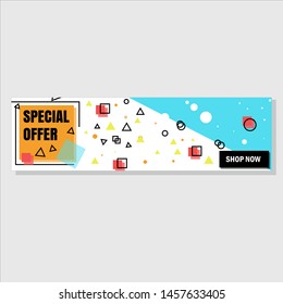 Sale banner template design, Big sale special offer. end of season special offer banner.