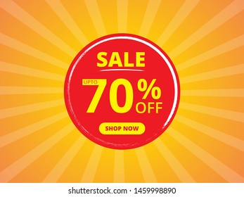 Sale banner template design, Big sale special offer. discount offer. end of season special offer banner vector design