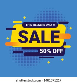 Sale banner template design, big sale special offer. End of season special offer banner. Cybersale discounts. Sale banner template design.