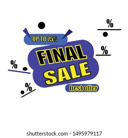 Sale banner template design, Big sale special offer. end of season special offer banner. 