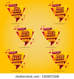 Sale Banner Template Design. Big Sale Vector. Sale Label Banner Vector. Special Offer. End Of Season Special Offer Banner. Abstract Vector Illustration Eps.10