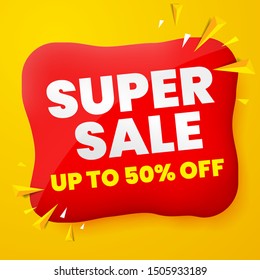 Sale banner template design, Big sale special offer. End of season special offer banner. vector illustration.