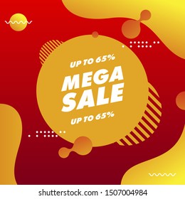 Sale banner template design, Big sale special offer. end of season special offer banner. vector illustration.
