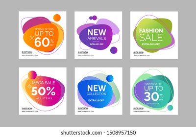 Sale banner template design. Big sale special offer. Vector illustration.