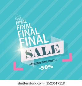 Sale banner template design, Big sale, Super Sale, end of season special offer banner. vector illustration. - Vektor - Vector