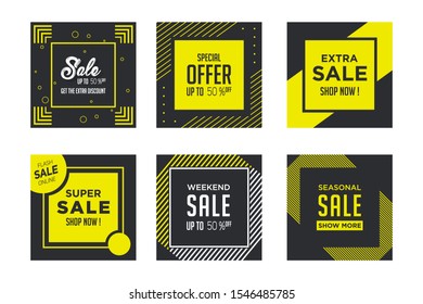 Sale banner template design, Big sale special offer. Vector illustration. - Vector